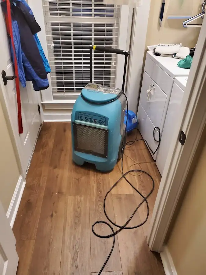 Commercial dehumidifier deployed for Flood Damage Cleanup in Estherville