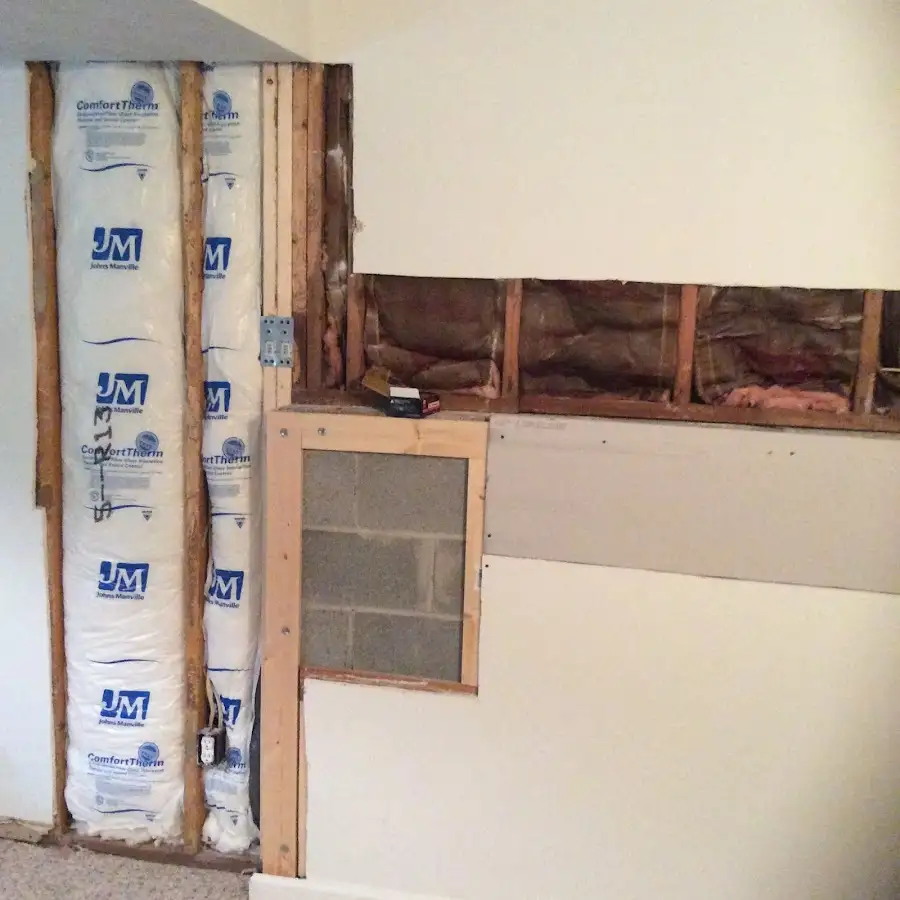 Wall insulation replacement during Odor Removal & Deodorization in Estherville